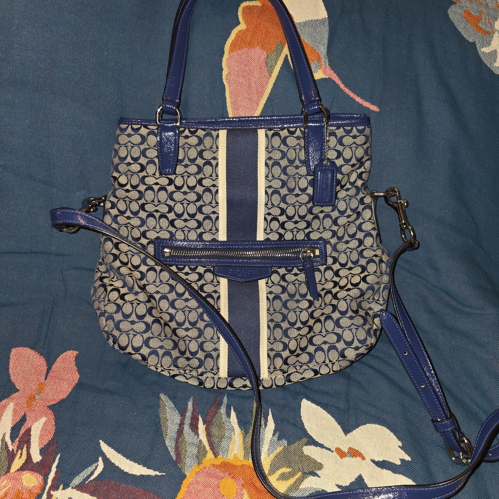 Vintage Coach Cobalt Blue barely Used